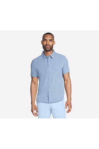 SKECHERS THE GOWALK AIR PRINTED SHORT SLEEVE SHIRT TP14-DEN