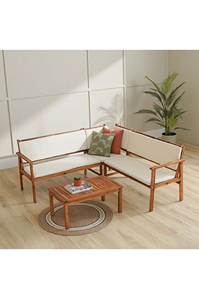 Danube Home Woodland Corner Sofa Set – Stylish Indoor or Outdoor Modular Lounge Seating