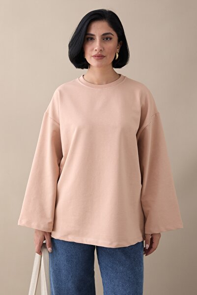 InStyle supradimensionat Hanorac cu mâneci largi Salmon