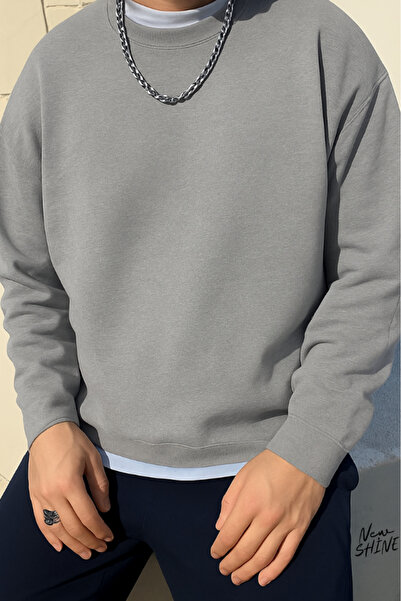 New Shine سويت شيرت بياقة دائرية غير مطبوع