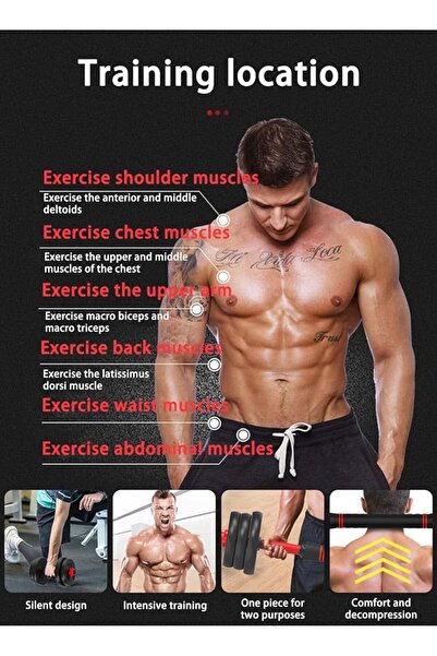 Genaric 30kg 3-in-1 Multi-Use Dumbbell Set