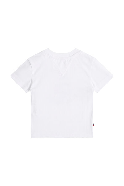 Tommy Hilfiger Newborn White Logo Crew Neck Short Sleeve T-Shirt
