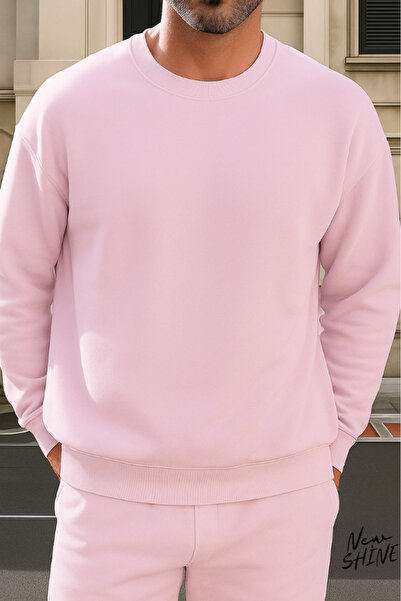 New Shine سويت شيرت بياقة دائرية غير مطبوع