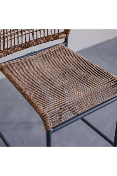 Danube Home The Loom Chair Without Arm – Elegant Brown Dining & Lounge Chair, Premium Minimalist Design