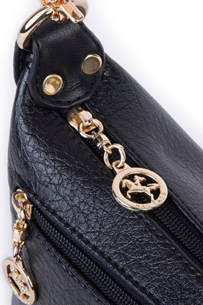 Nas Bag Women's Mini Shoulder and Crossbody Bag with Braided Strap - Black Victoria