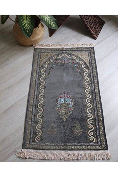 Bilenler Dowry Gift Prayer Rug Set – Prayer Rug, Scarf, Crystal Prayer Beads, Men's Prayer Beads, Skullcap with Essence Box