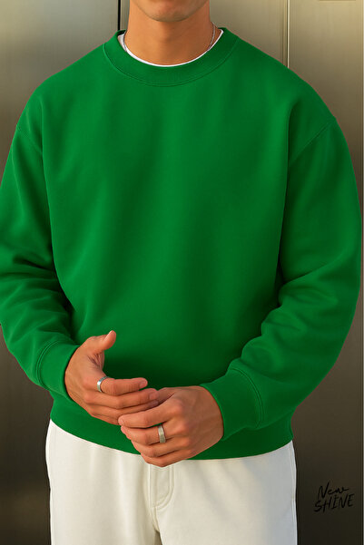 New Shine سويت شيرت بياقة دائرية غير مطبوع