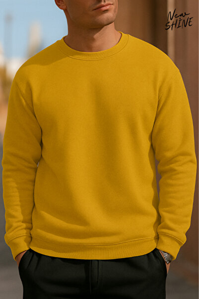 New Shine سويت شيرت بياقة دائرية غير مطبوع