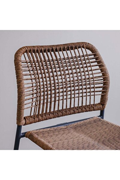 Danube Home The Loom Chair Without Arm – Elegant Brown Dining & Lounge Chair, Premium Minimalist Design