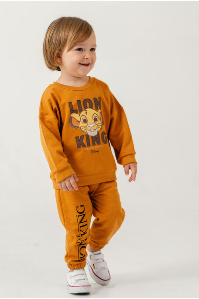 Chicsy Baby Baby Boy the Lion King Printed Transitional Tracksuit Set