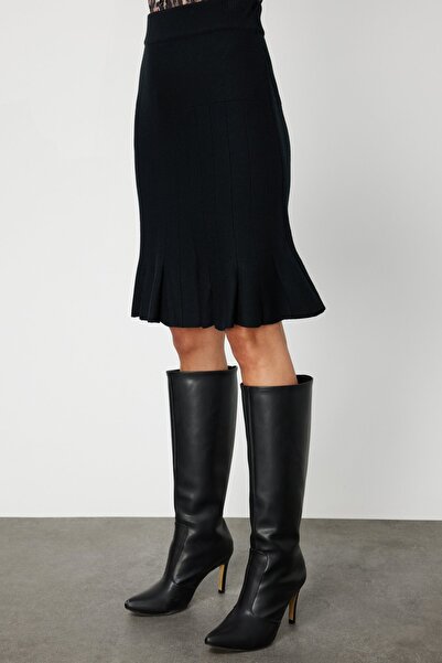 ON Pleated Skirt Above Knee Knitwear Skirt