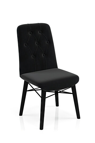 Desire JENA Chair modern, black leg, babyface textile suitable kitchen,living...