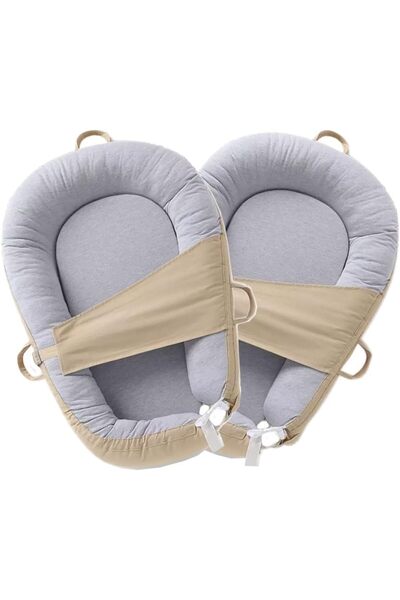 Margoun Baby Lounger, Baby Nest for Newborn Crib, Detachable Washable Bed-2 Pack-B0C4NXS21V-(Pink Sand)