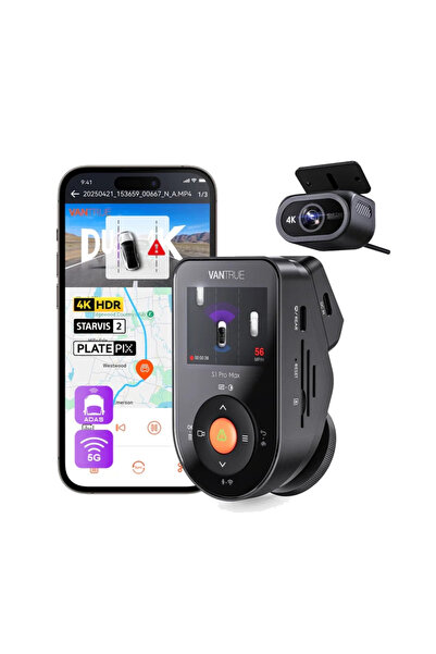 VANTRUE S1 Pro Max | 2CH Dash Cam | 4K | AI | LTE | 2" LCD