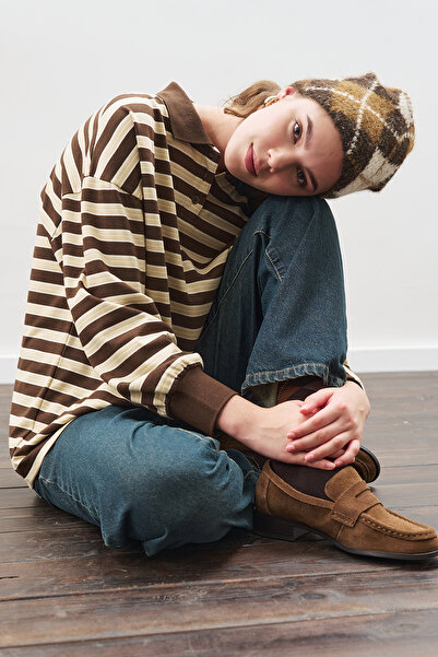 Manuka ΜΠΟΥΜΕΛΟ POLO oversized ΚΑΦΕ