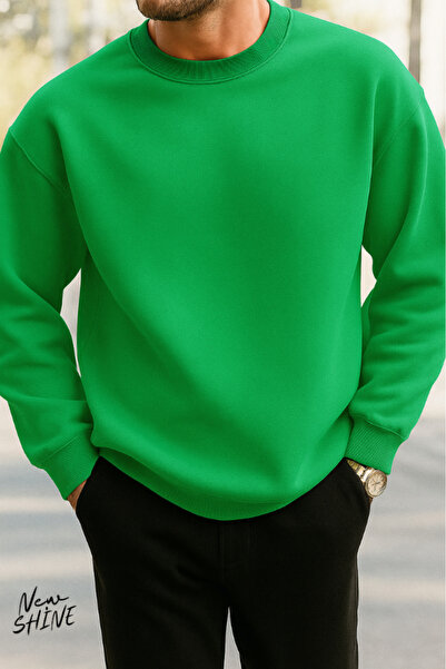 New Shine Непечатана велосипедна блуза с качулка