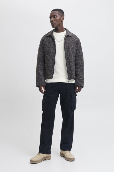 Jack & Jones Men's Off-White Sweater (Model Code:12283452)