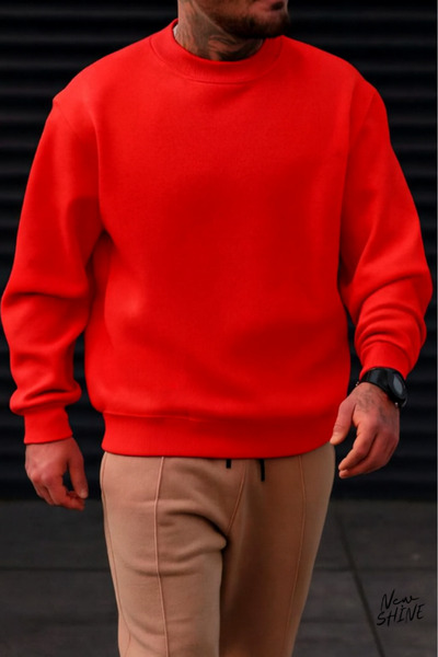 New Shine سويت شيرت بياقة دائرية غير مطبوع