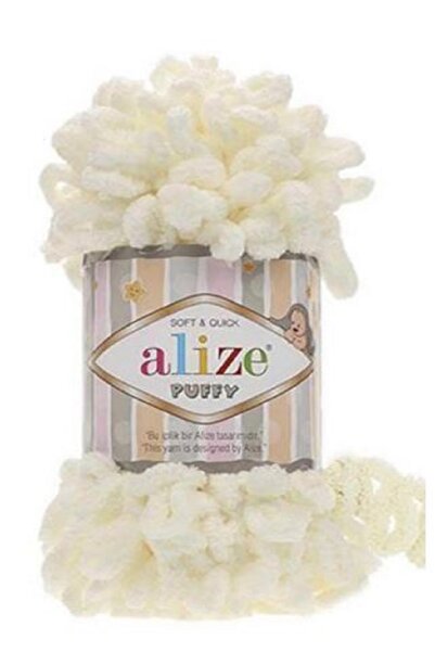 Alize Puffy Cream 5 Pieces Collar: 62