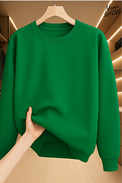 New Shine سويت شيرت بياقة دائرية غير مطبوع