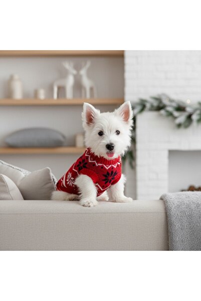 OEM Pulover elegant de Crăciun, cu renul Rudolph, pentru animale de companie mici și mijlocii, XINA2310