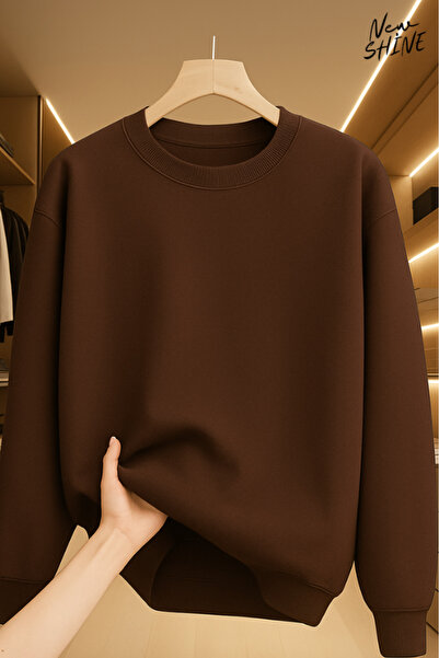 New Shine سويت شيرت بياقة دائرية غير مطبوع