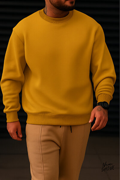 New Shine سويت شيرت بياقة دائرية غير مطبوع