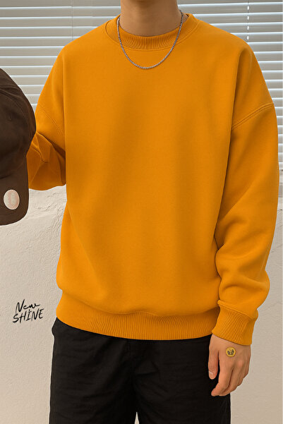 New Shine سويت شيرت بياقة دائرية غير مطبوع