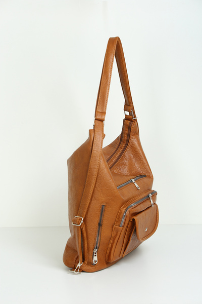 byFOX Fashion Casual 6-Compartment Small Pocket Backpack with Shoulder Strap Width: 39 cm Length: 37 cm Bottom: 11 cm