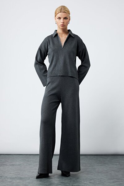 Koton Women's / Girls' Gray Pants (Model Code:6Wak40006Ht029)