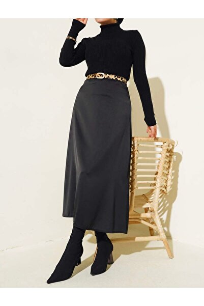 Cebel Hira Moda Unisex Turtleneck Ribbed Knit High Neck Sweater