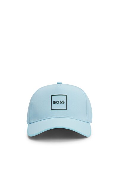 BOSS Kavisli twill şapka