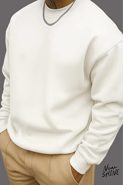 New Shine سويت شيرت بياقة دائرية غير مطبوع