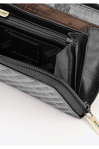 Wittchen Women's Embossed Leather Wallet Large Black Leather