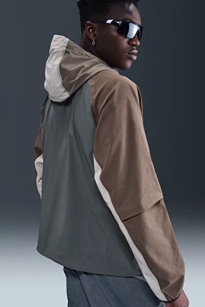 Nike Tech Windrunner Woven Full Zip Loose Fit Jacket Men's Loose Fit Parachute Fabric Hooded Jacket a