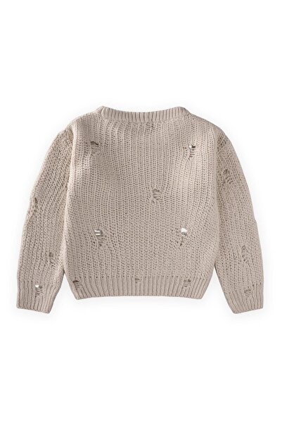Cigit Thessaloniki Knitwear Sweater 2-8 Years Natural