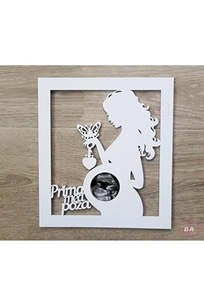 damoro Wall photo frame for Ultrasound, Your First Picture, wood, white