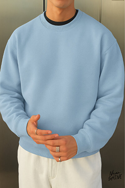 New Shine سويت شيرت بياقة دائرية غير مطبوع