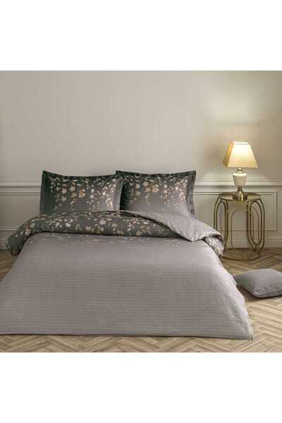 Taç Elaris Satin Double Duvet Cover Set Mink