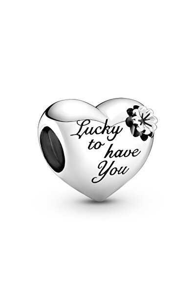 Bijuterii Nadiela Talisman Silver 925, Charm for bracelets – Lucky to have you mom