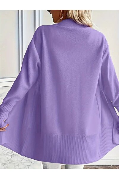 buğrahayalin Women's Long Sleeve Open Front Knit Cardigan