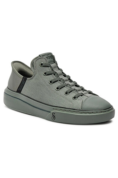 SKECHERS Men's Modern Canvas Sneakers - Multicolor, Size 45, Lightweight & Durable Casual Shoes