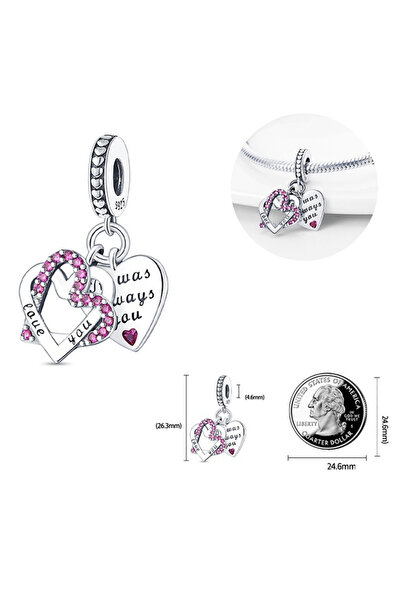 Bijuterii Nadiela Talisman Silver 925, Charm for bracelets – It was always you