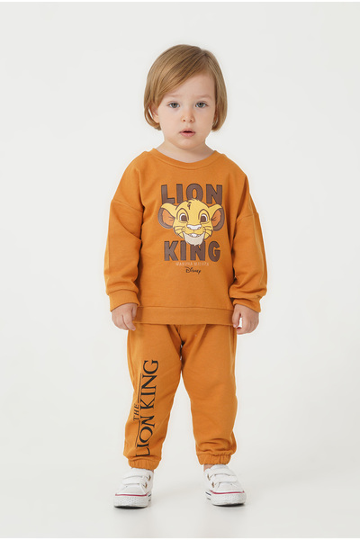 Chicsy Baby Baby Boy the Lion King Printed Transitional Tracksuit Set