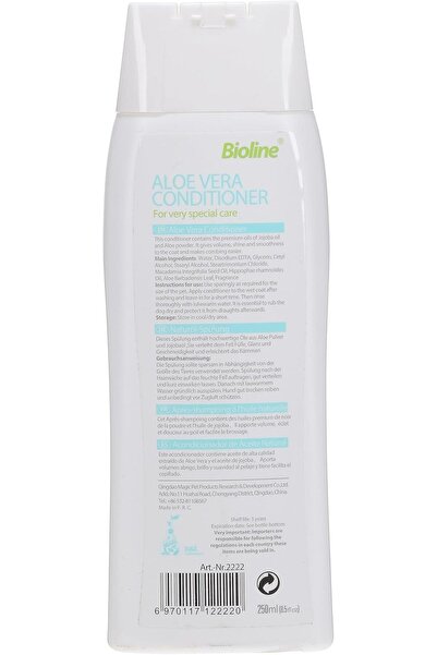 Bioline Aloe Vera Dog Conditioner 250Ml, Multi-Colour