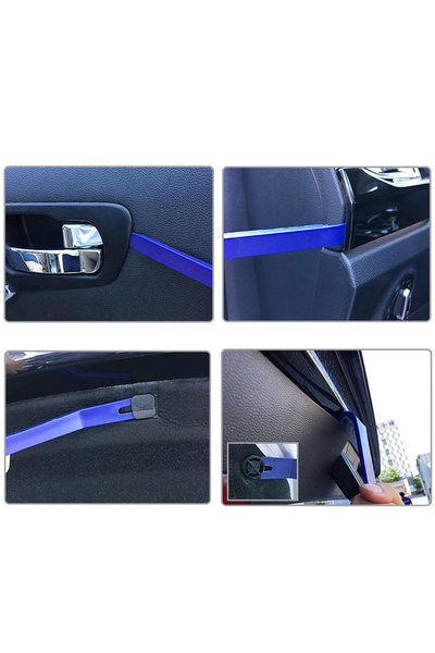 zola Σετ 37 εργαλείων εξαγωγής, ταπετσαρία αυτοκινήτου, αφαίρεση ραδιοφώνου και σφιγκτήρα, πλαστικό, μπλε