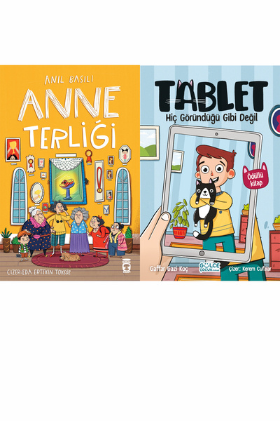 Timaş Çocuk Anne Terliği (Anıl Basılı) ve Hiç Göründüğü Gibi Değil - Tablet