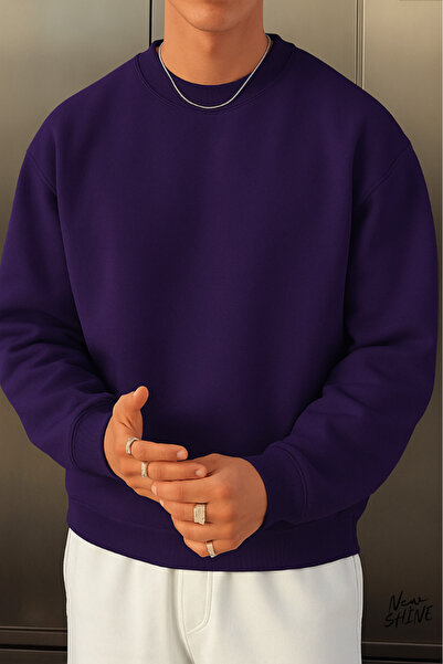 New Shine Світшот без принта з велосипедним коміром