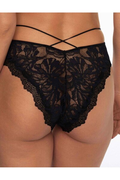 ESOTIQ Chiloți eleganți pentru femei cu dantelă florală și bretele decorative în talie, sexy și confortabili | Notty