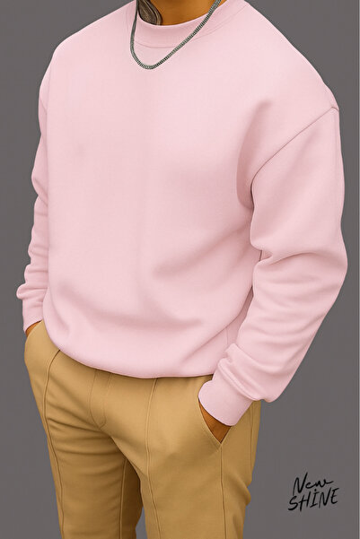 New Shine سويت شيرت بياقة دائرية غير مطبوع